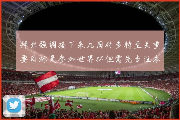 拜尔强调接下来几周对多特至关重要目标是参加世界杯但需先专注本赛季表现